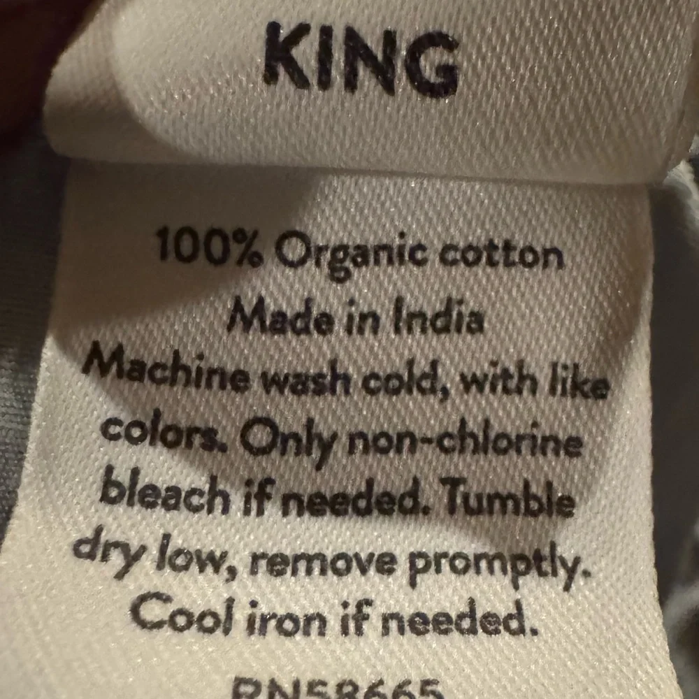 Nordstrom Blue Duvet Cover in Storage Bag
